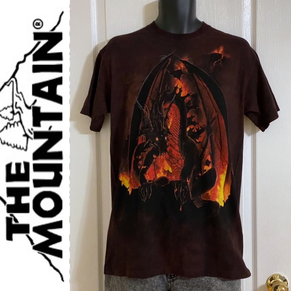 EUC The Mountain Fireball Dragon T-shirt, M - Picture 2 of 16